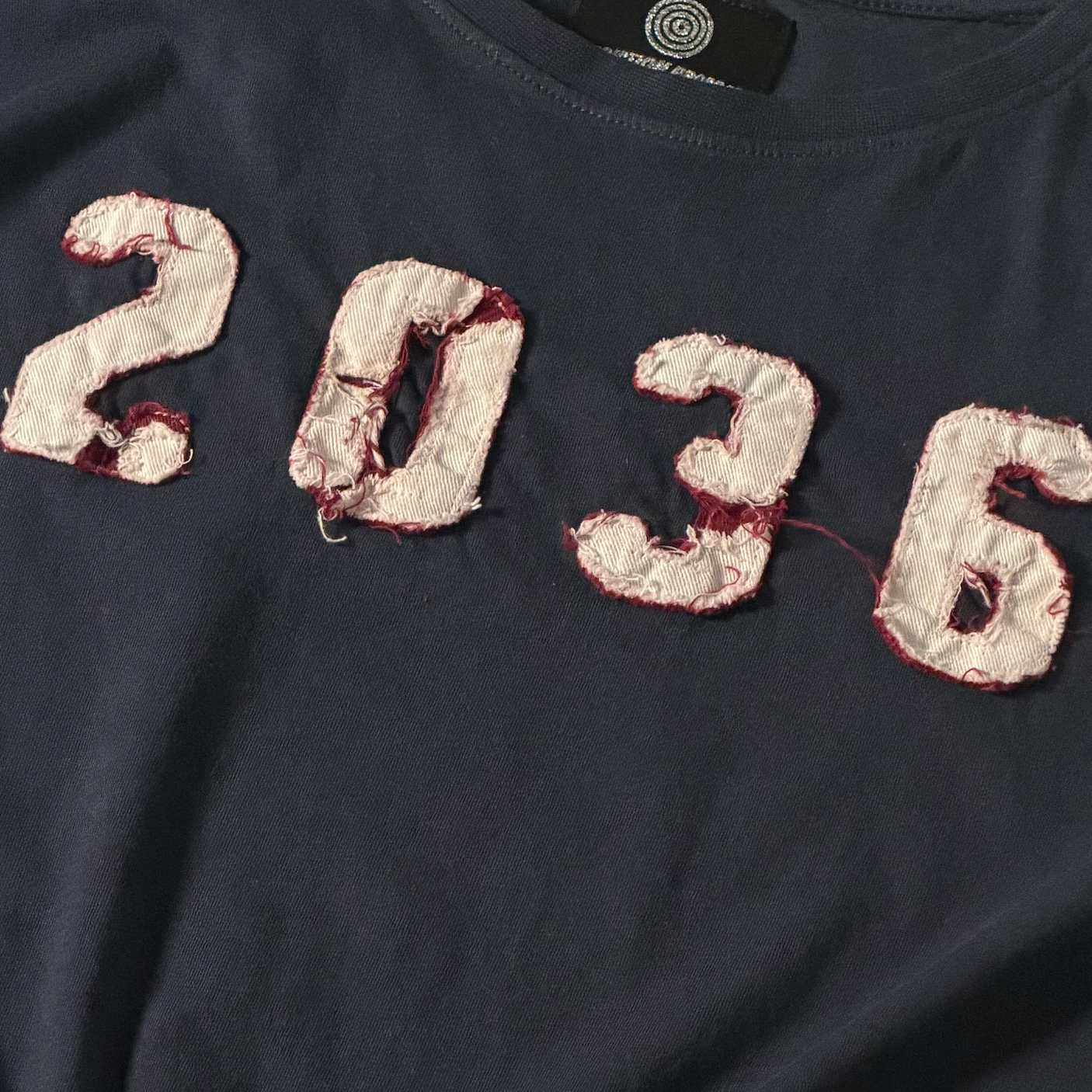 '2036' Appliqué T-Shirt